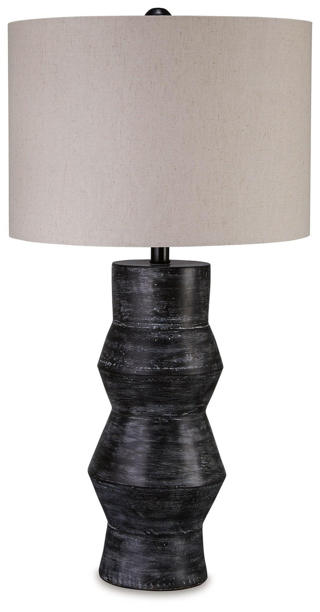 Ashley Kerbert Terracotta Table Lamp (1/CN) - Distressed Black