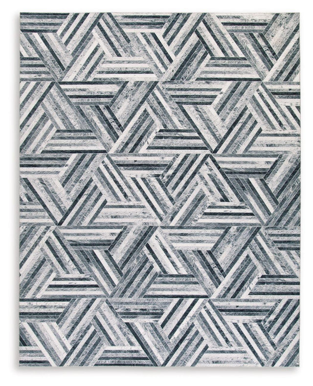 Ashley Adalock Large Rug - Gray/Cream