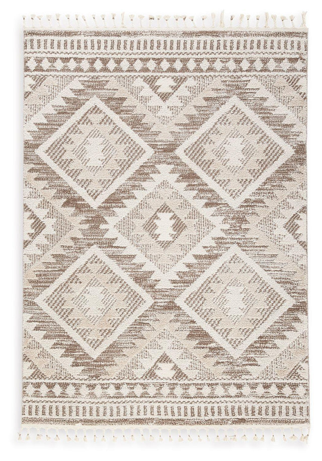 Ashley Odedale Medium Rug - Tan/Cream