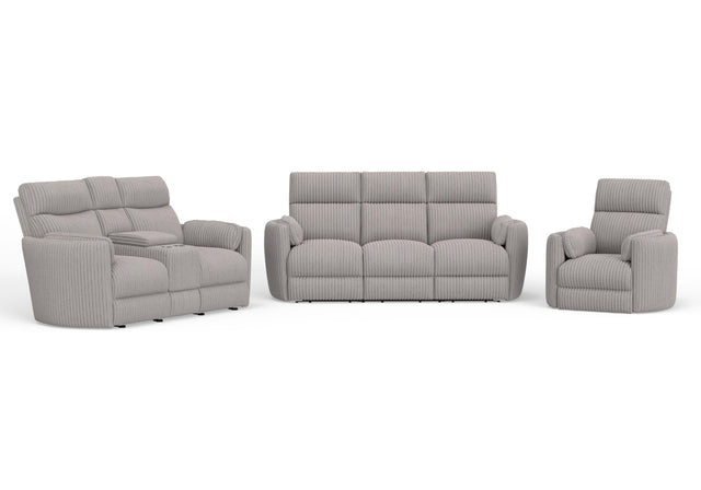 Parker House Radius - Power Reclining Sofa Loveseat And Recliner - Mega Grey