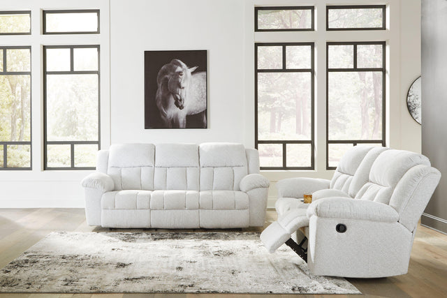 Ashley Frohn - Snow - 2 Pc. - Reclining Sofa, Reclining Loveseat With Console