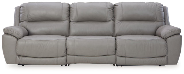 Ashley Dunleith - Gray - 3-Piece Power Reclining Sofa