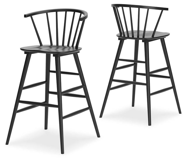 Ashley Otaska Tall Barstool (2/CN) - Black