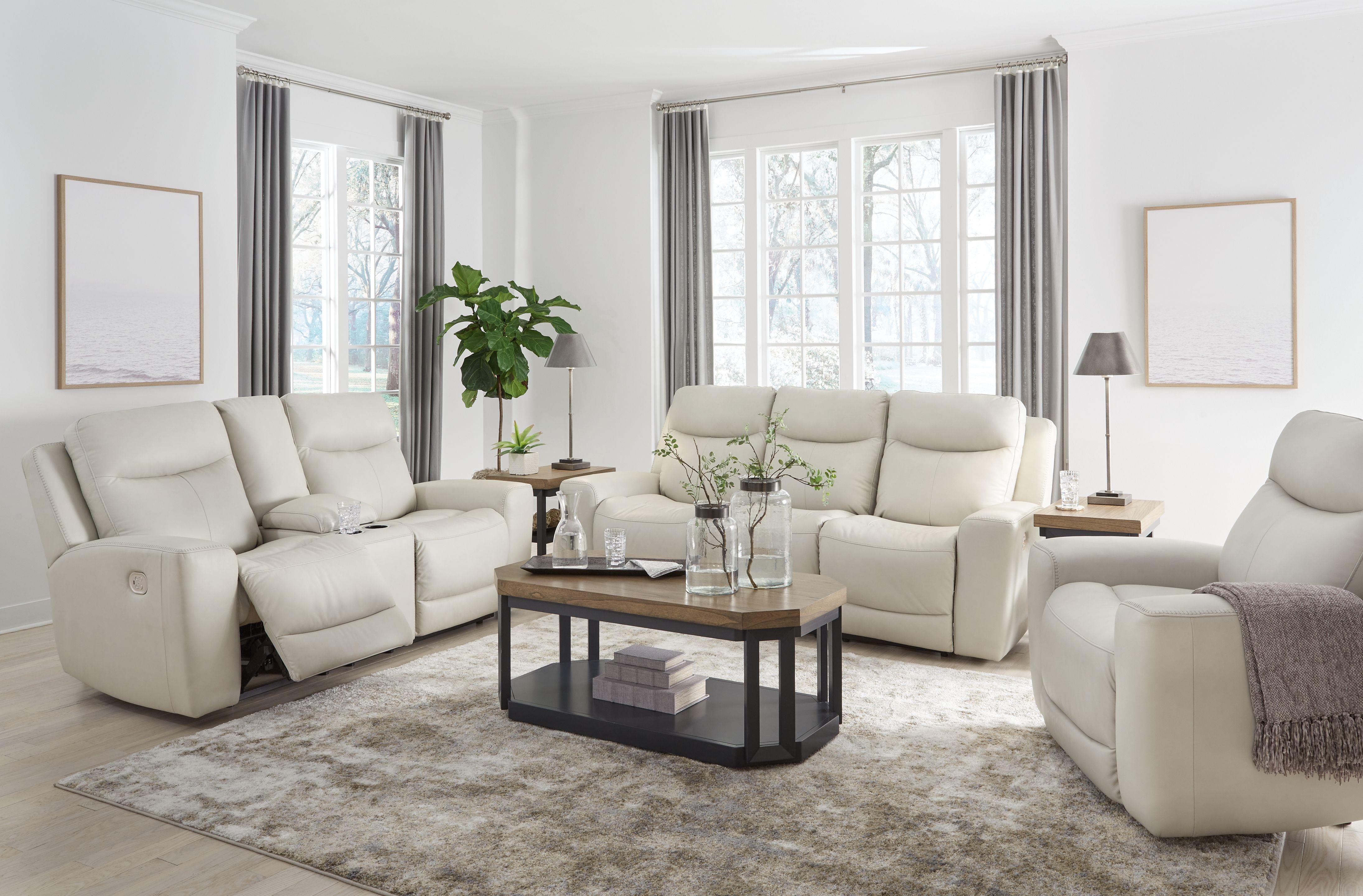 Ashley Mindanao Coconut 3 Pc. Power Reclining Sofa Power Reclin Big Barn Home Center