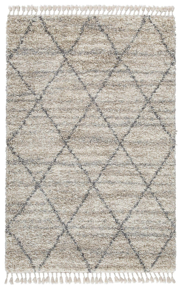 Ashley Abdalah Large Rug - Beige/Gray