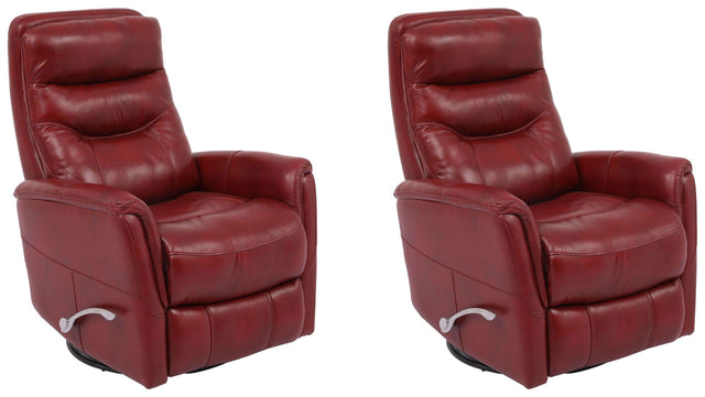 Parker House Gemini - Swivel Glider Recliner (Set of 2) - Rouge