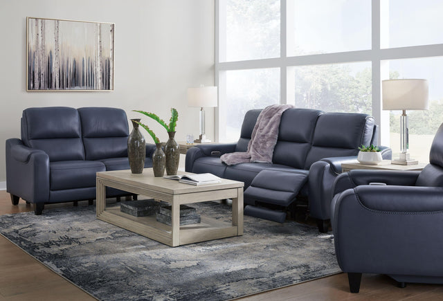 Ashley Mercomatic - Ocean - 3 Pc. - Power Reclining Sofa, Power Reclining Loveseat, Power Recliner