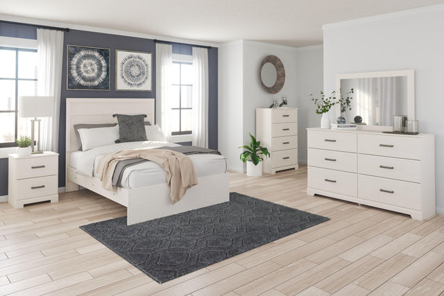 Ashley Stelsie - White - 4 Pc. - Dresser, Mirror, Full Panel Bed