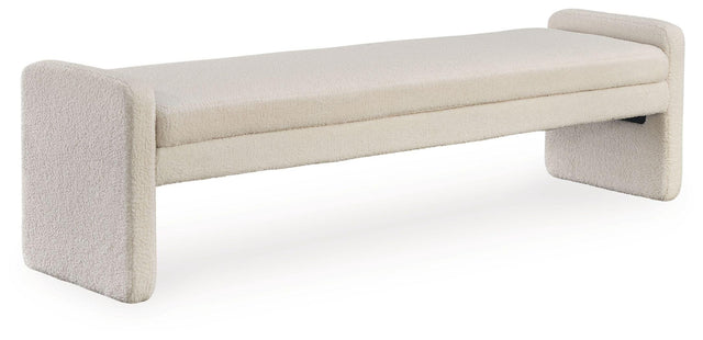 Ashley Lembertson Accent Bench - Ecru