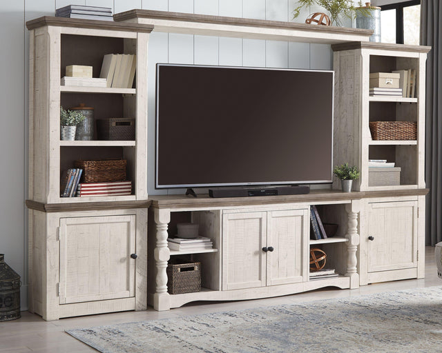 Ashley Havalance - Brown / Beige - 4 Pc. - Entertainment Center - 67" TV Stand