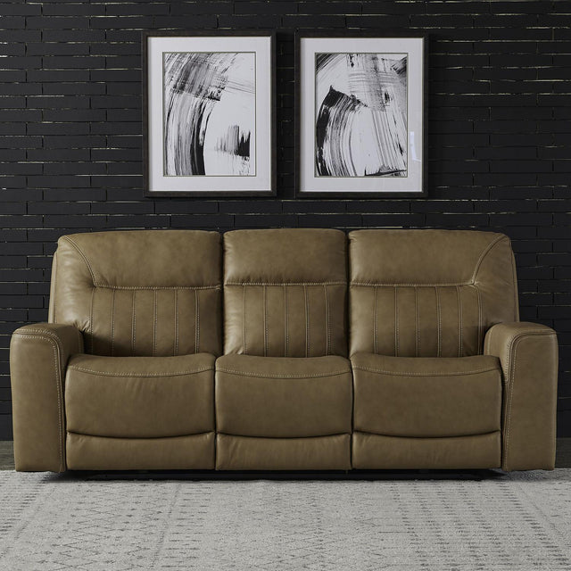 Liberty Furniture Bennett - Sofa P2 & ZG - Butternut - Butternut Leather