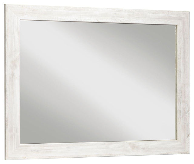 Ashley Paxberry Bedroom Mirror - Whitewash