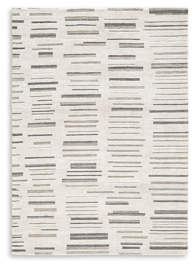 Ashley Leesdale Medium Rug - Ivory/Brown/Black