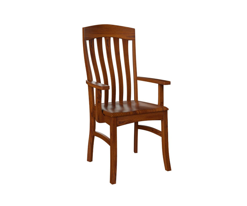 Red discount oak chairs