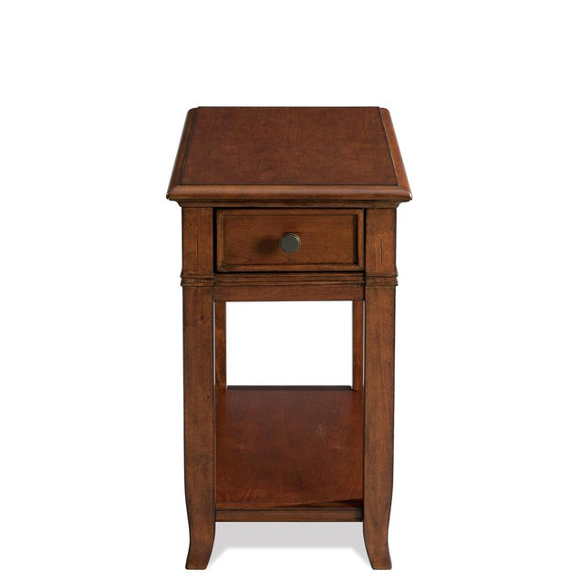 Riverside Furniture Campbell - Chairside Table - Burnished Cherry