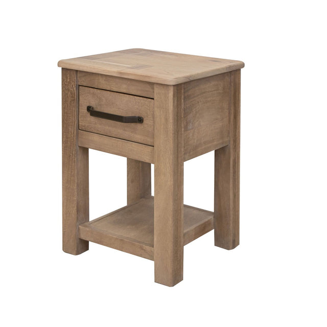 International Furniture Direct Natural Parota - Chairside Table