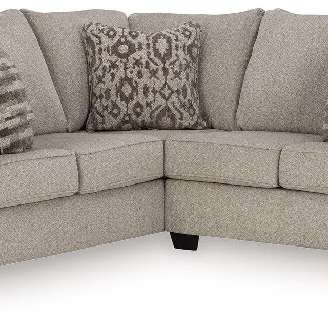 Ashley Claireah - Umber - 2-Piece Sectional With Laf Sofa With Corner Wedge