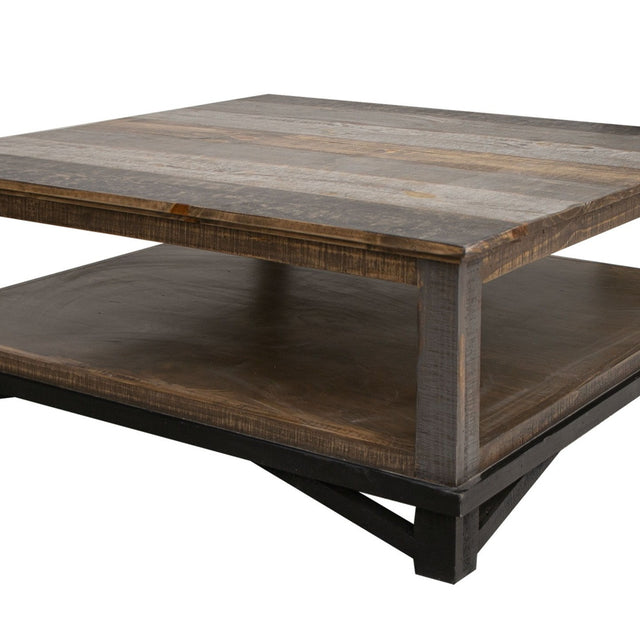 International Furniture Direct Loft Brown - Cocktail Table - Gray And Brown