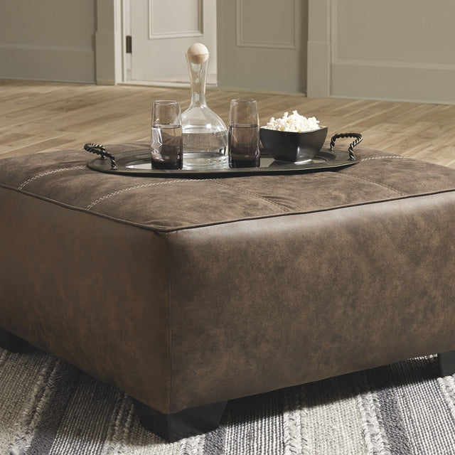 Ashley Abalone Oversized Accent Ottoman