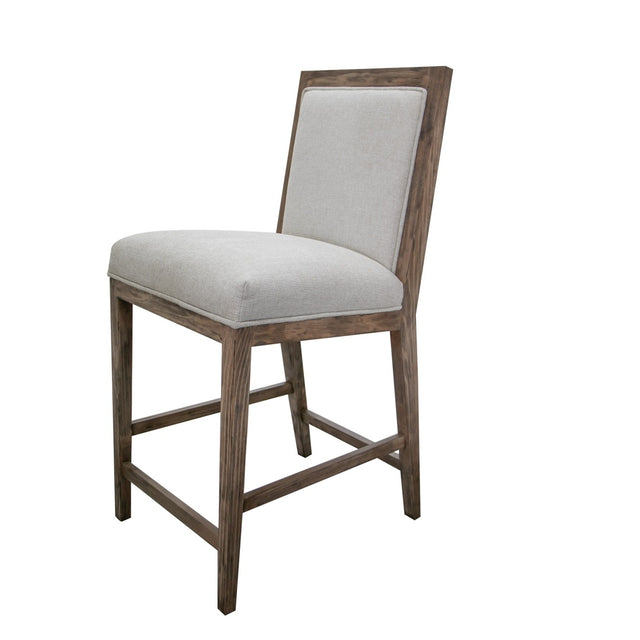 International Furniture Direct Sahara - Barstool (Set of 2) - Brown & Ivory