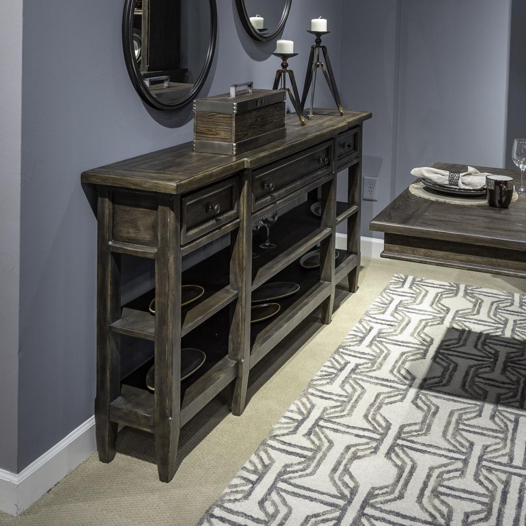 Liberty Furniture Paradise Valley Hall Console Table Dark Brown