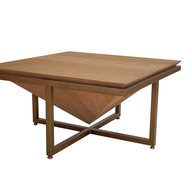 International Furniture Direct Patagonia - Cocktail Table - Reddish Brown / Gold