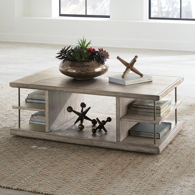 Liberty Furniture City Scape - Cocktail Table - Burnished Beige