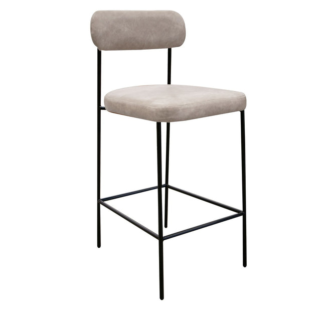 International Furniture Direct Salamanca - Bar Stool - Snow / Black