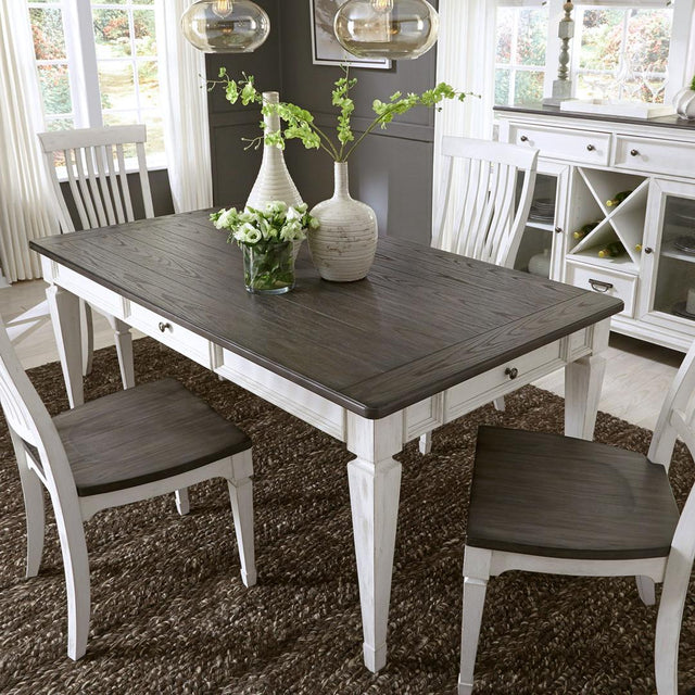 Liberty Furniture Allyson Park - 5 Piece Rectangular Table Set - White