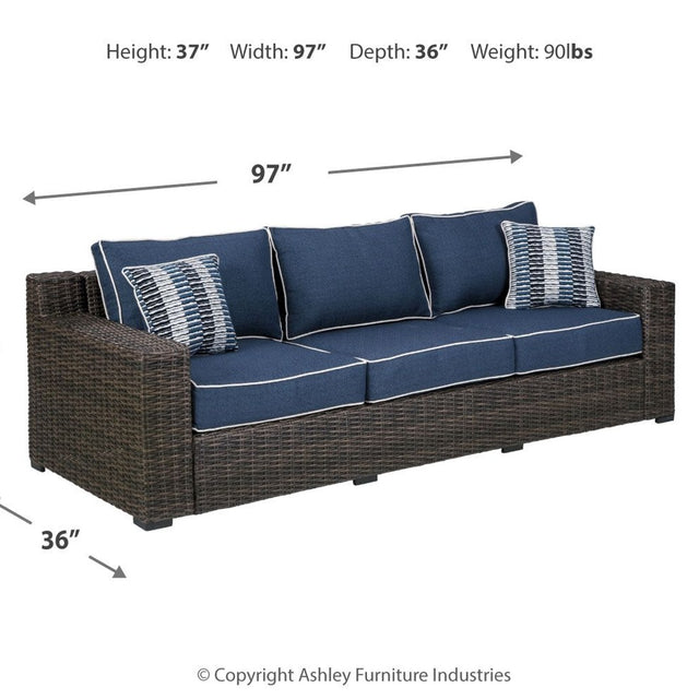 Ashley Grasson Lane Sofa with Cushion