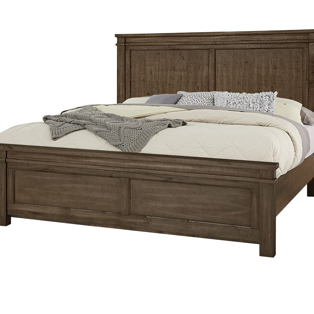 Vaughan-Bassett Cool Rustic - King Mansion Bed With Mansion Footboard ...