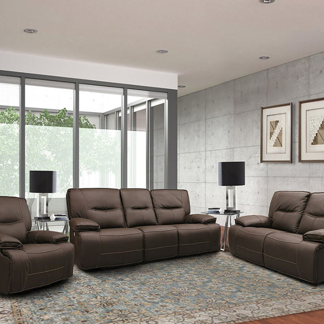 Parker House Spartacus - Power Reclining Sofa Loveseat And Recliner - Chocolate