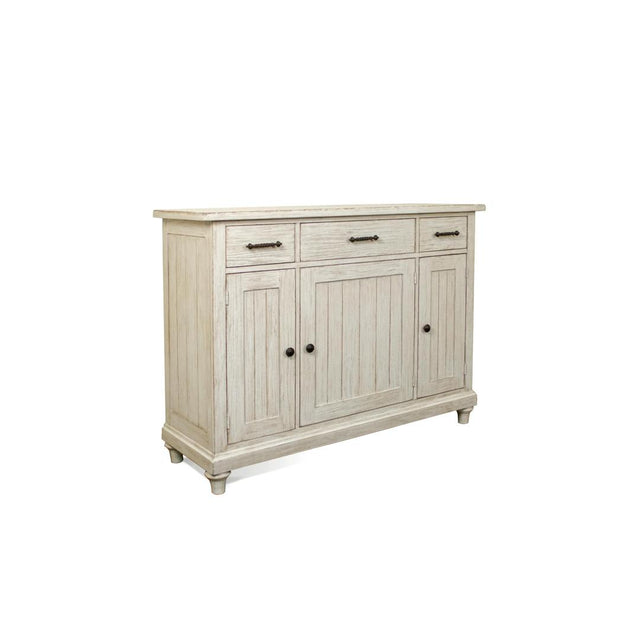 Riverside Furniture Aberdeen - Server - Weathered Worn White