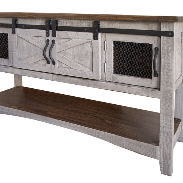 International Furniture Direct Pueblo Gray - Sofa Table