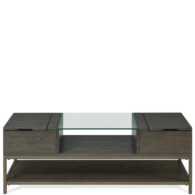 Riverside Furniture Hyde - Rectangle Cocktail Table - Brown, Dark