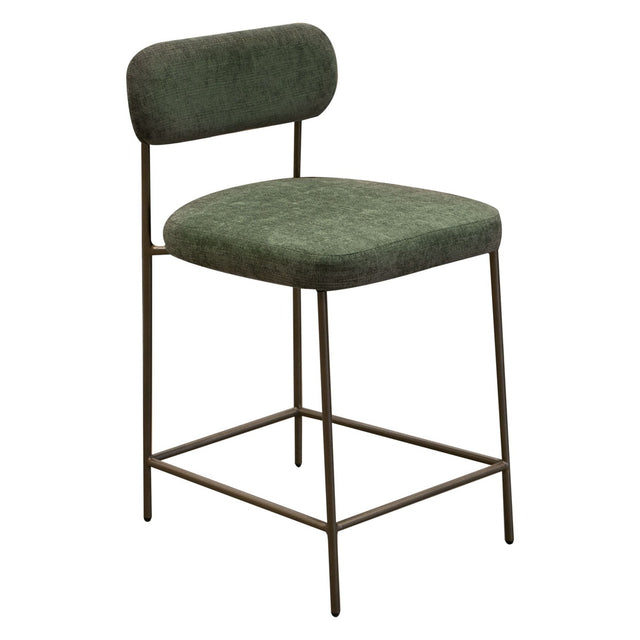 International Furniture Direct Salamanca - Metal Bar Stool - Olive