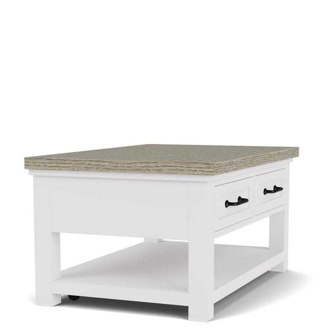 Riverside Furniture Cora - Small Cocktail Table - Cloud / Fog