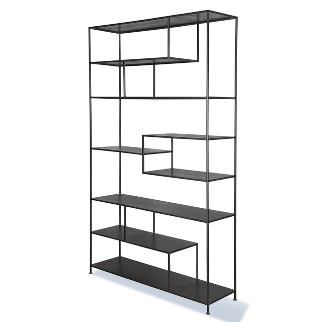 Parker House Crossings Serengeti - Bookcase - Sandblasted Fossil Grey