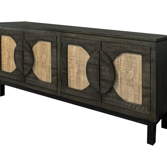 International Furniture Direct Cosala - Console - Black & Light Brown