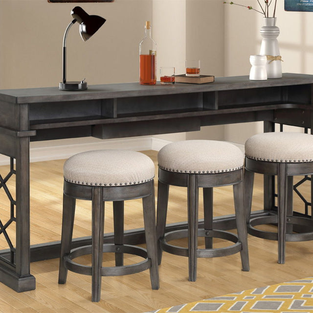 Parker House Sundance - Everywhere Console with 3 Stools - Smokey Grey