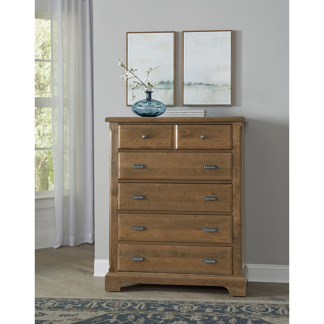 Vaughan-Bassett Lancaster County - 5 Drawer Chest - Light Brown