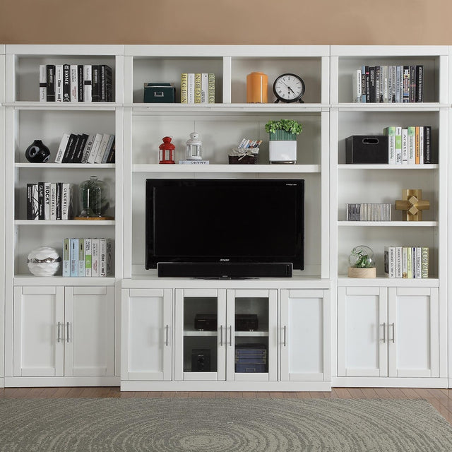 Parker House Catalina - 6 Piece Large Entertainment Wall - Cottage White