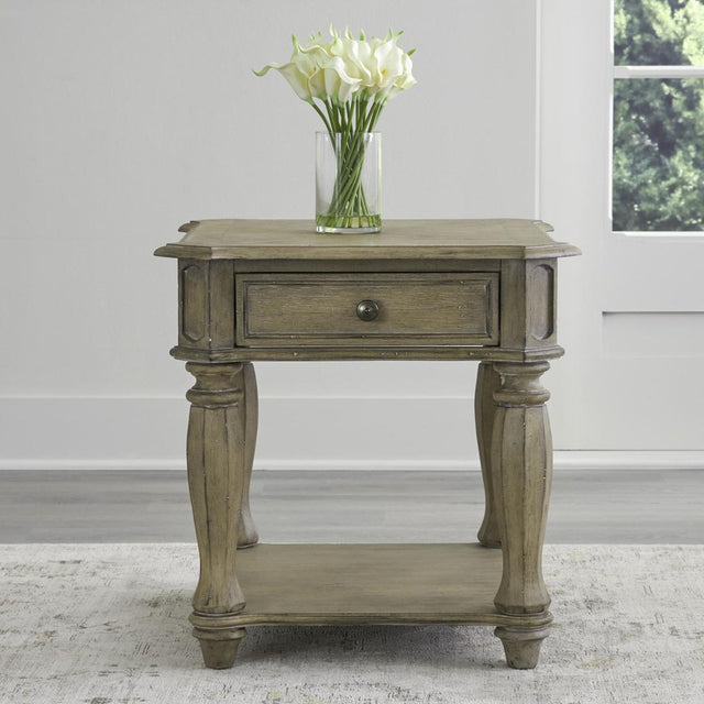 Liberty Furniture Magnolia Manor - End Table - Light Brown