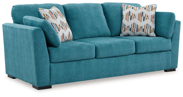 Ashley Keerwick Queen Sofa Sleeper - Teal