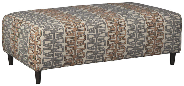 Ashley Flintshire Oversized Accent Ottoman - Auburn