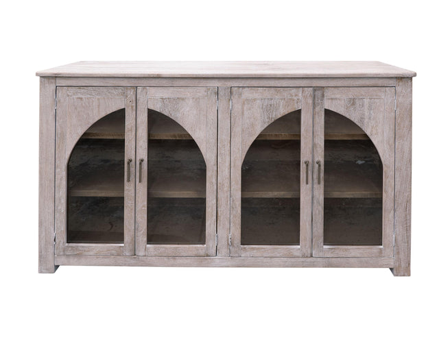 International Furniture Direct Santa Monica - Console - White Wash