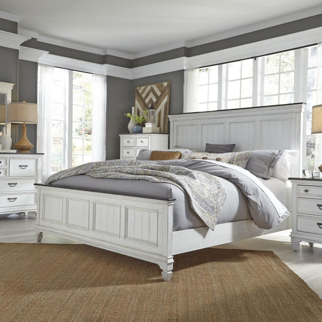 Liberty Furniture Allyson Park - California King Panel Bed, Dresser & Mirror, Chest, Night Stand - White