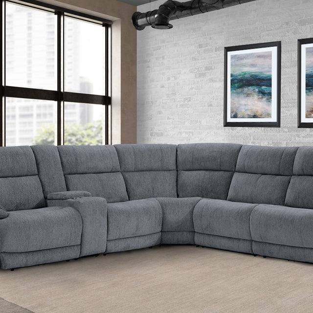 Parker House Spencer - 6 Piece Modular Power Reclining Sectional with ...