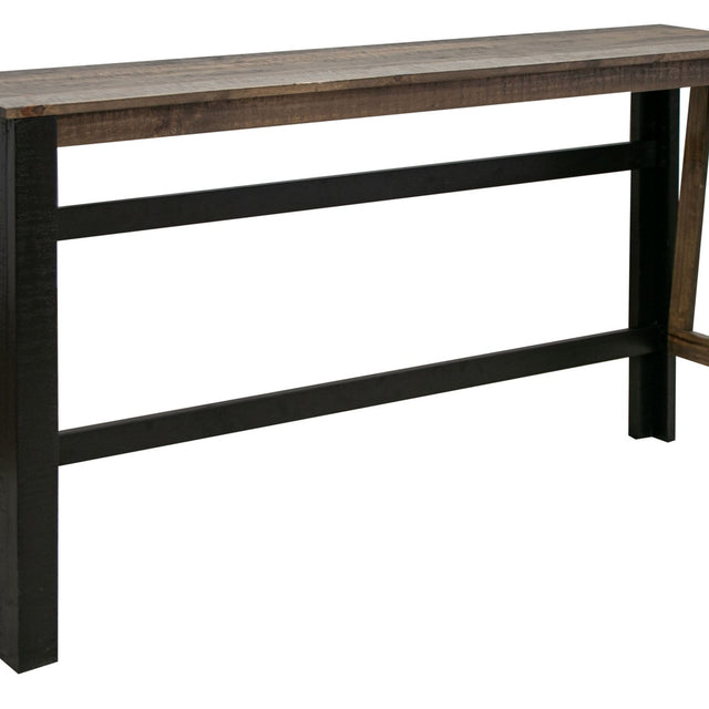 International Furniture Direct Loft Brown - Sofa Table - Gray And Brown