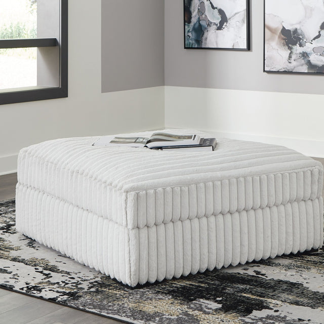 Ashley Stupendous Oversized Accent Ottoman - Alloy